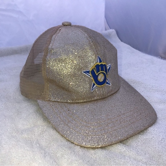 CC Exclusives - MLB Milwaukee Brewer Sparkly Woman\'s Baseball Cap main image 8